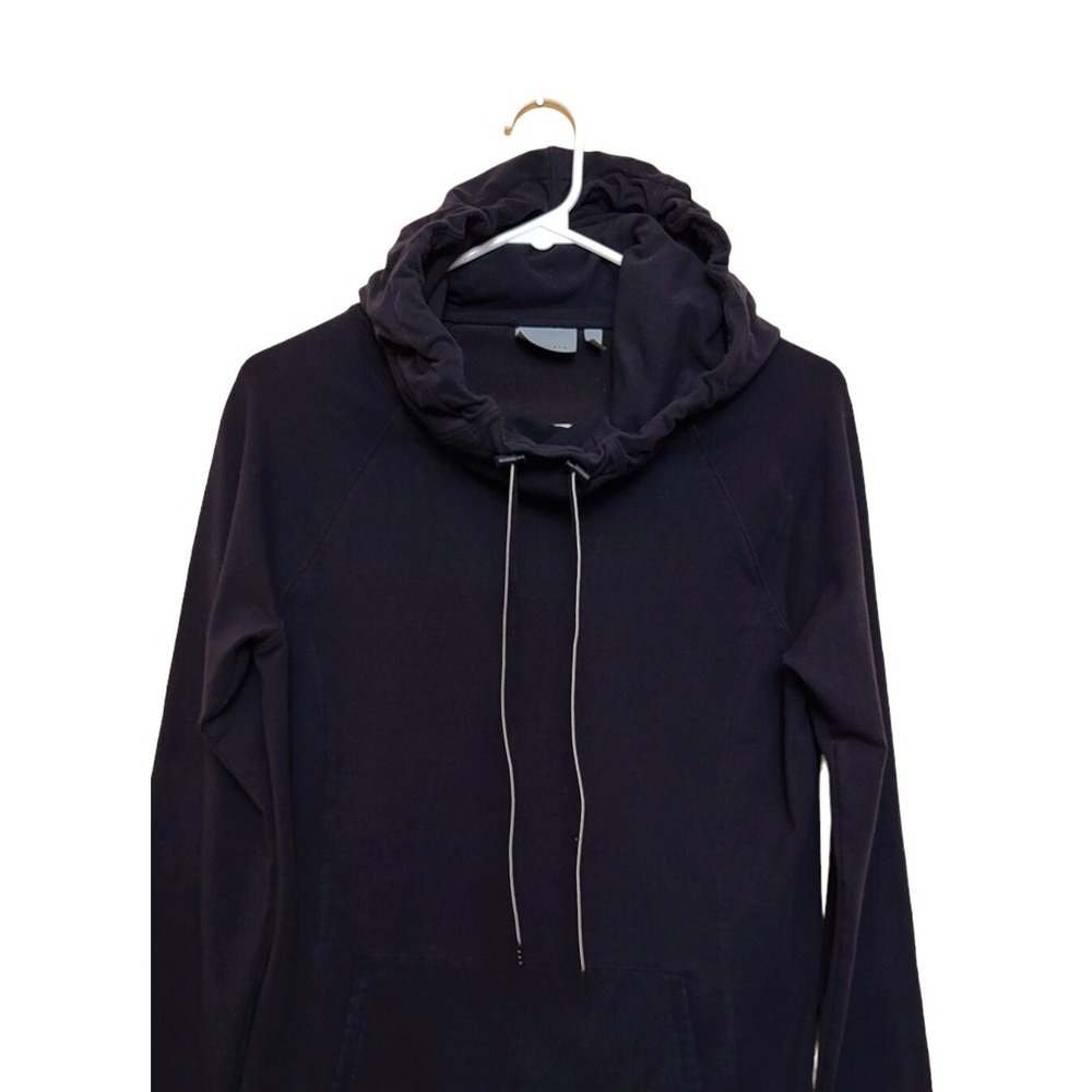 Athleta Black Pullover Hoodie Sweatshirt Women's Size Small Drawstrings Hooded